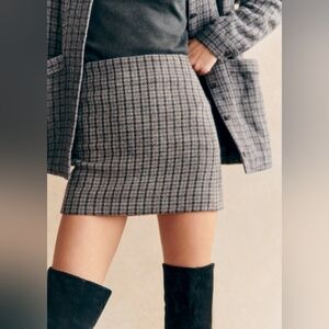 NWT Sezane Malia Skirt Edinburgh Tile